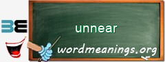 WordMeaning blackboard for unnear